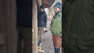 The Hakeford Woods Pole Lathe being Tested #forestschool ##woodturning #