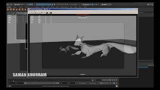 Maya: A sample of my work in rigging, and character animation for a origami kind of animation screenshot 4