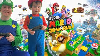 Super Mario 3D World= World 1-A | Chargin’ Chuck Blockade | Green Star