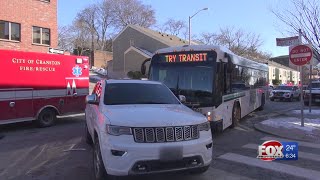Crash involving RIPTA bus, SUV sends 13 to hospital