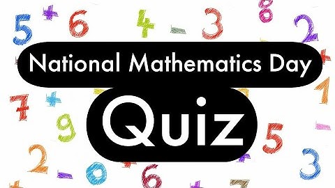 National Mathematics Day Quiz English | Maths Quiz questions English | mathematics quiz in English