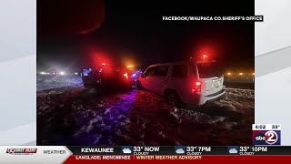Waupaca County deputy injured in crash after driver failed to move over, sheriff’s office said