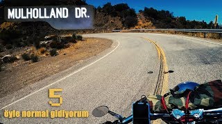 Ünlü Mulholland Snake Virajları Los Angeles - Kaliforniya