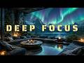 👉 2 Hours Deep Focus Music 🌌 | Aurora Borealis Iceland Lake (Study, Work, No Distractions)