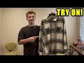 Coofandy Flannel Shirt Try On