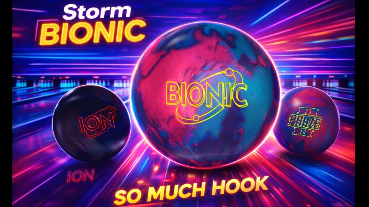 Storm Bionic Bowling Ball Review | So much Hook/Backend! (Vs Phase 2 & Ion Pro)