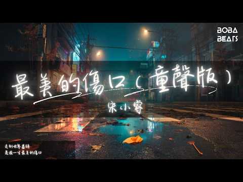 宋小睿 - 最美的傷口（童聲版）『眼淚終於忍不住滴落濕衣袖』【Lyrics Video】