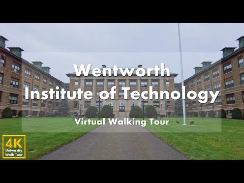 Institut Teknologi Wentworth (Wentworth Institute of Technology) - Tur Jalan Kaki Virtual [4k 60fps]