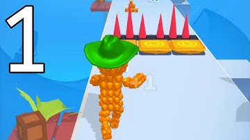 Pixel Rush : Gameplay All Levels Android,ios Trending Mobile Game Level 1-3