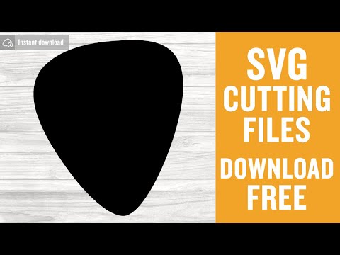 Guitar Pick Svg Free Cutting Files for Scan n Cut Free Download
