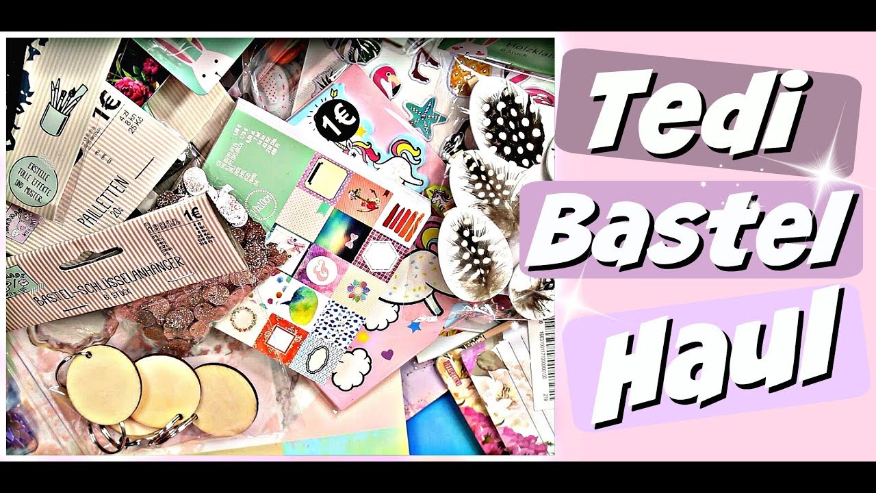 Großer Tedi Bastelbedarf Haul 2020 für basteln mit Papier - 9999 Dinge