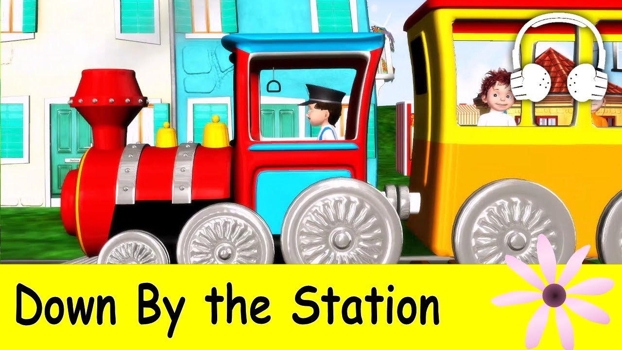 Down By The Station  Family Sing Along - Muffin Songs 