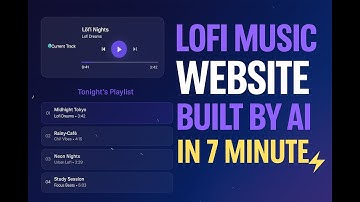 Lofi Music Website Built by AI in 7 Minutes | Full HTML CSS JS Tutorial