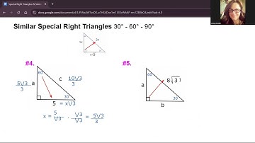 Special Right Triangles & Similarity