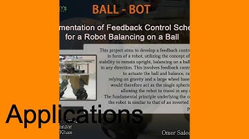 Feedback Control System of a Ball Balancing on a Robot