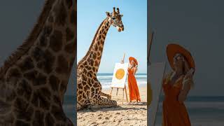 Жираф-Художник