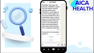How to search for your health related queries and get guidance on Aica ?#aica #aicahealth screenshot 5