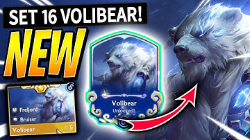 NEW VOLIBEAR GAMEPLAY in TFT SET 16! I Teamfight Tactics LORE & LEGENDS Reveal