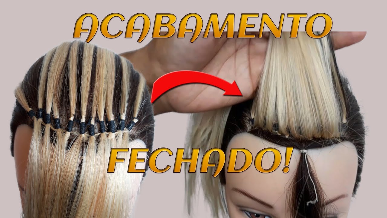 ACABAMENTO FECHADO EM NO ITALIANO SOBREPOSTO SEM DISFARCE - MEGA HAIR AMARRADO FIO A FIO