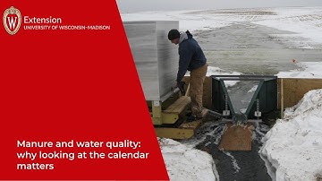 Manure and Water Quality: Why Looking at the Calendar Matters