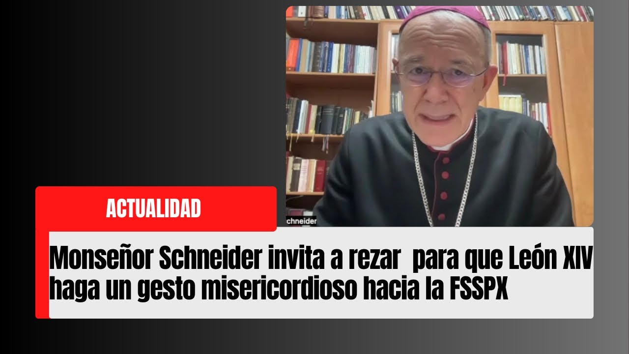 Obispo Schneider invita a rezar para que León XIV haga un gesto ...