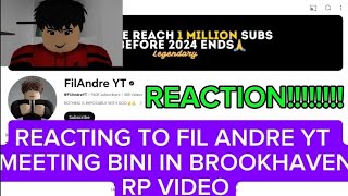 Roblox Roleplayer Reacted To Filandreyt Meeting Bini In Roblox Brookhaven Read Desc