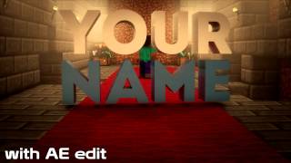 Free EPIC Minecraft Intro Template 1 I Cinema 4D   After Effects [HD]