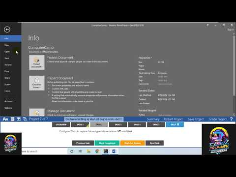 Video Project 7 MOS Word 2016 Exam 2 | MR. LY KHANH - MOS... - youtube
