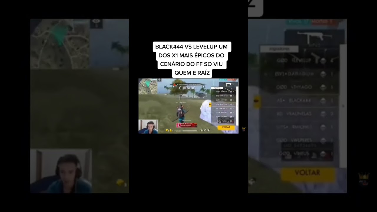 SÓ OS RAIZ VOU LEMBRAR DESSE X1 ENTRE BLACKN444 VS LEVELUP!!! 🔥