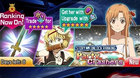 Sword Art Online Memory Defrag - Party Crashers Ranking Event (29 sec) NO NEW CHARS