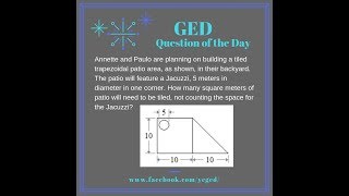 GED® QOD:  Area of a Composite Shape Example 3
