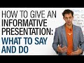 Informative Presentation Skills Quiz