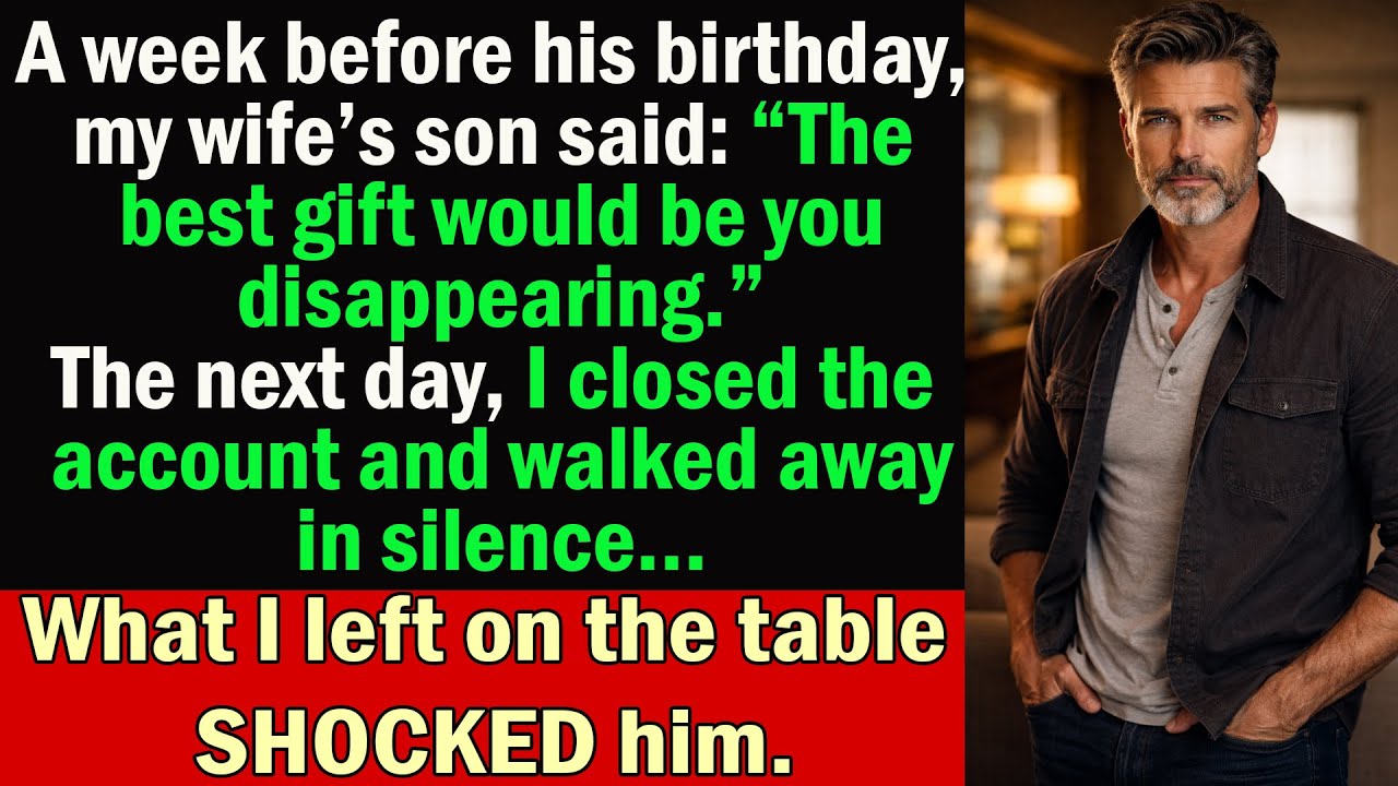 A Week Before His Birthday, My Wife’s Son Said: “The Best Gift Would Be You Disappearing”— And I Did