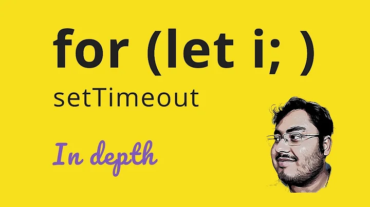 For loop, let i and setTimeout - how exactly does it work? | Javascript In depth, from spec