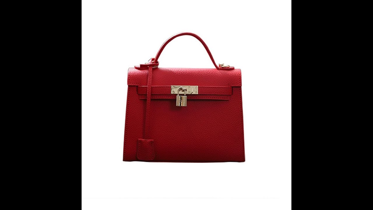 Kelly Bag Woman Red/Brown/Grey DIY Leather Bag Kit Handmade – Babylon  Leather