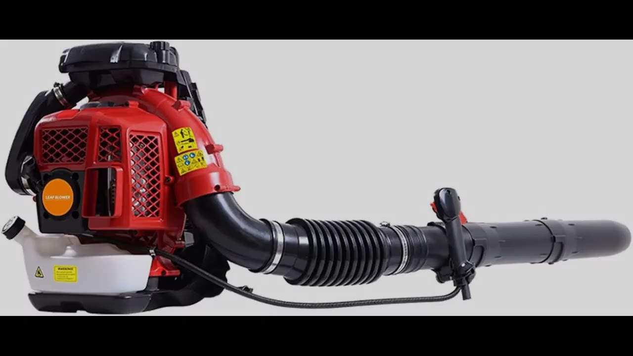 80CC Backpack Leaf Blower, 900CFM 2-Stroke Engine Gas Leaf Blower Backpack, Low Vibration, Ergonomic