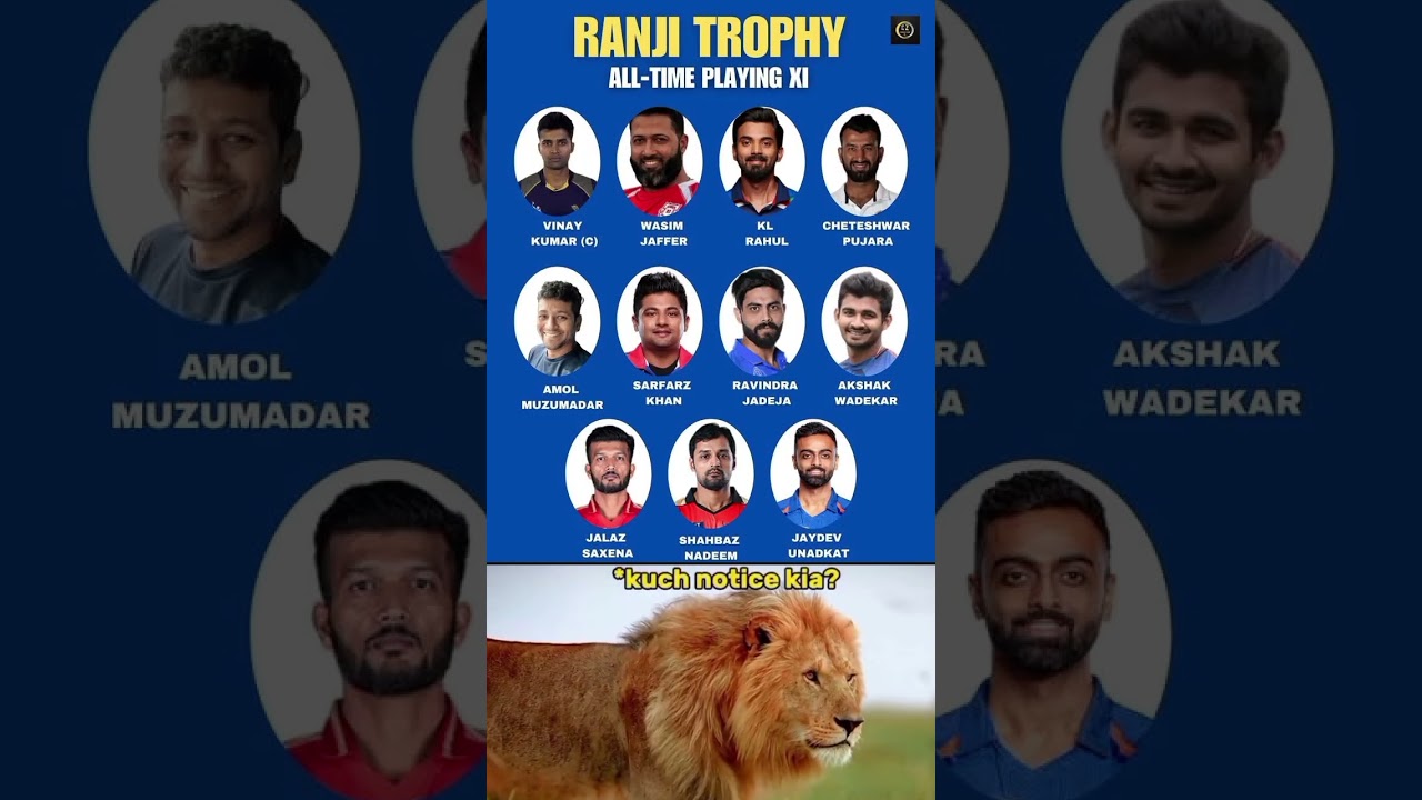 Ranji Trophy All Time Best Playing 11 ☠️🥶🥵 