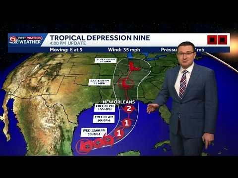 Tropical Depression 9 forms, could become first hurricane of the Atlantic season