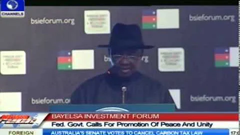 Bayelsa Investment Forum: FG Calls For Promotion Of Peace And Unity