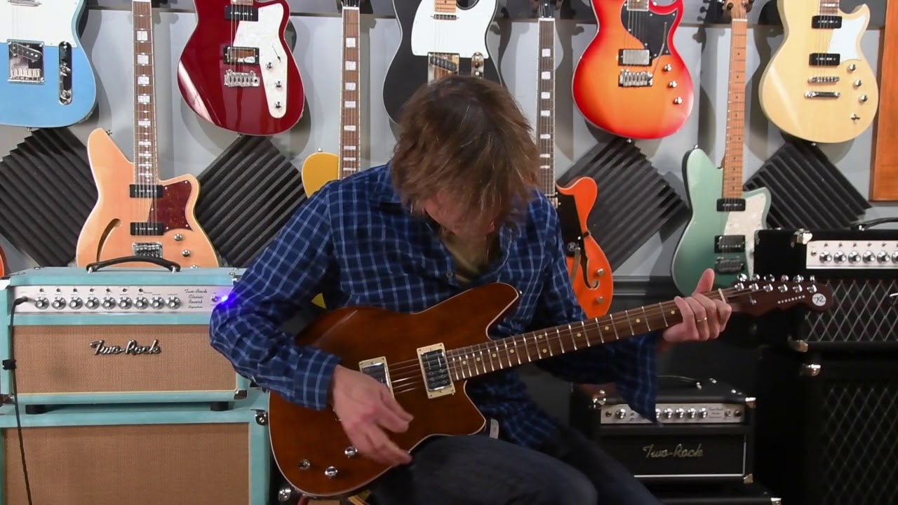 2020 Reverend Kingbolt RA Violin Brown Flame Two Rock Classic Reverb & Mythos Herculean V2