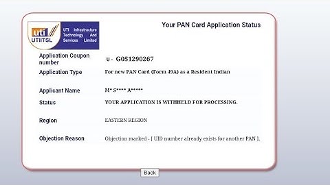 uid number already exist for another pan 📝pan card 💳 #pancard #trendingvideo #mdsahilofficial