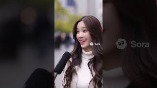 街头采访,遇到AI超能美女  #影视 #sora #funny #街头采访 #美女