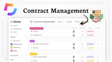 How to Use ClickUp for Contract Management