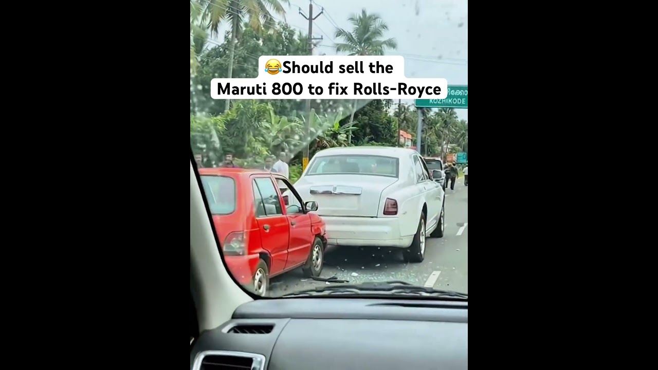 AI or Real.? Can’t tell the difference in today world.! #automobile #rollsroyce #maruti800 #shorts