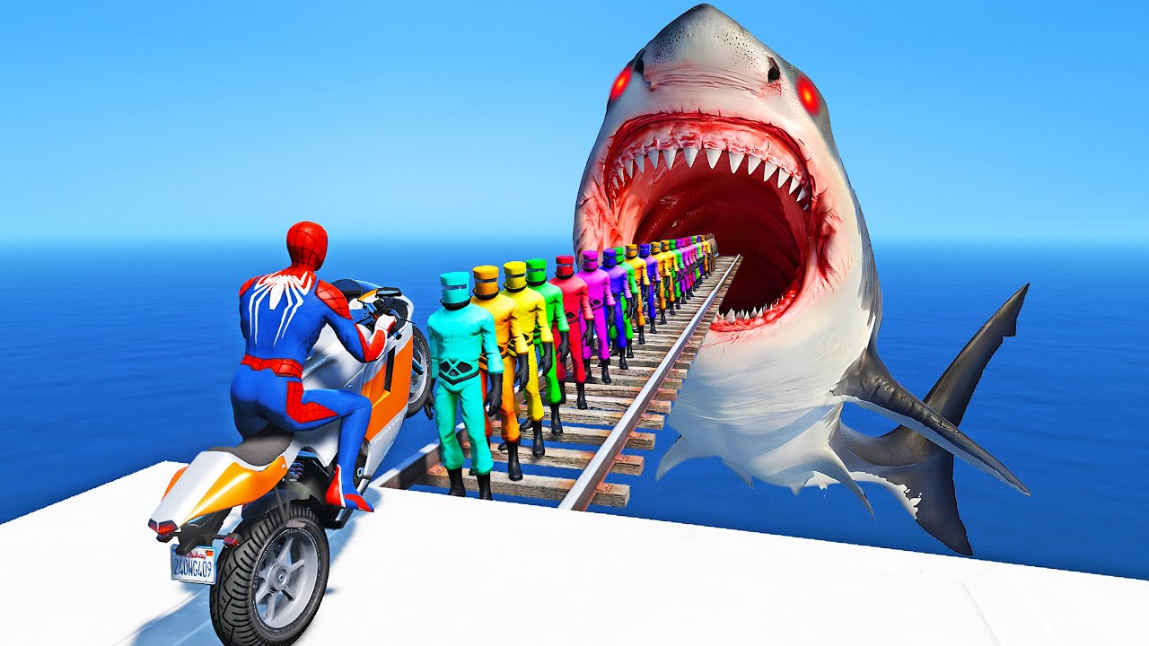 Spider-Man Saves Batman in EPIC GTA 5 Superhero Showdown || gta v spider-man ramp challenge