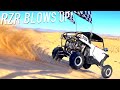 Rzr turbo blows up in glamis dunes again  dirt bike diaries ep107