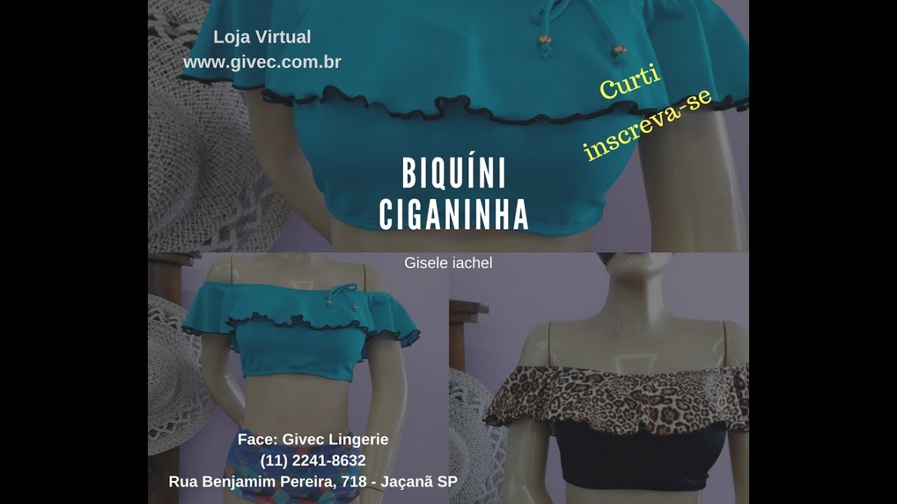 Como Fazer Biquíni Ciganinha (Gisele iachel)