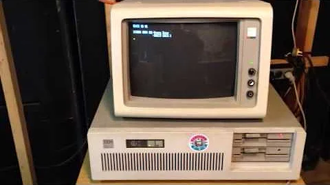 IBM 5170 first boot