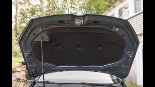Replacing the Volkswagen Golf R Hood Silencer/Blanket/Pad