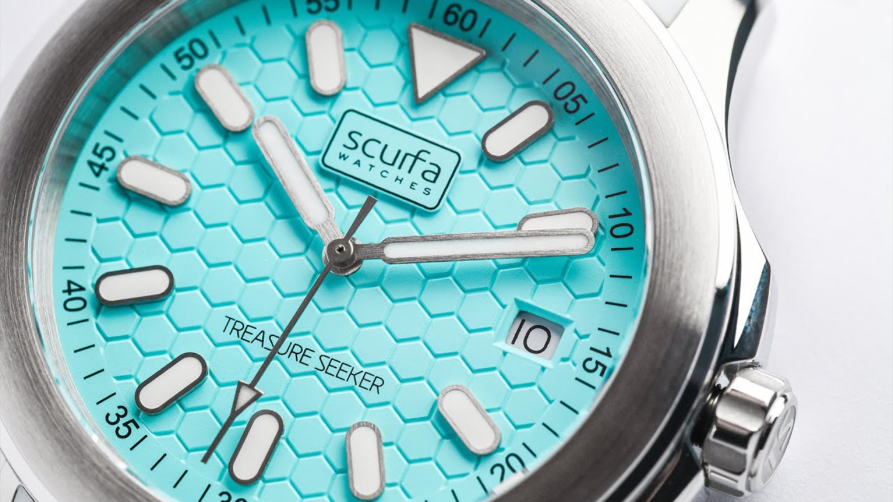 Scurfa Watches - Top Side Crew Stainless Steel Turquoise Dial 
